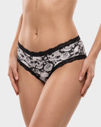 6-Pack Gothic Halloween Lace-Trim Hipster Panties - view 9