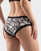6-Pack Gothic Halloween Lace-Trim Hipster Panties - view 10