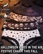 6-Pack Gothic Halloween Lace-Trim Hipster Panties - view 6
