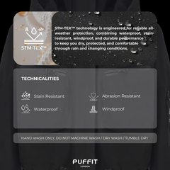 Women's Cropped Waterproof Rain Jacket | Detachable Hood Windbreaker