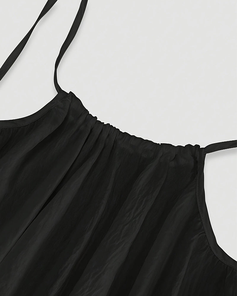 Women's Solid Color Backless Cami Dress - view 21