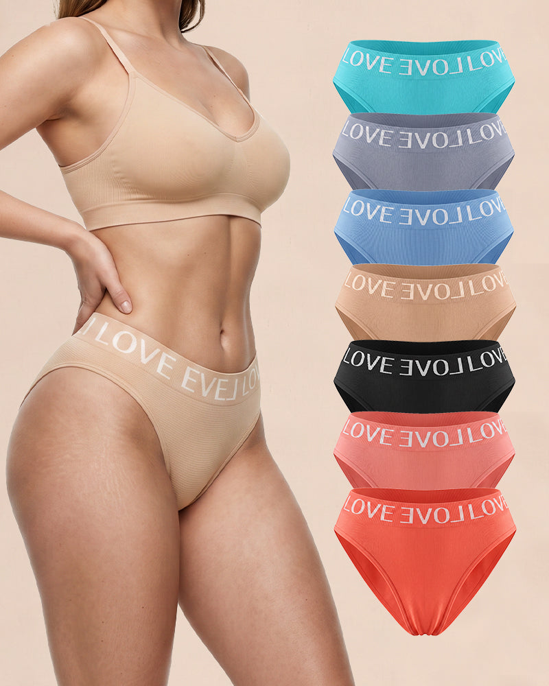 7-Pack Seamless High-Cut Panties - view 2