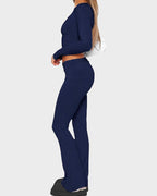 Long Sleeve Cotton Jersey Lounge Set - view 7