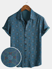 Men's Retro Bohemian Casual Short Sleeve Shirt