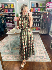 Autumn Affair Sleeveless Midi Dress
