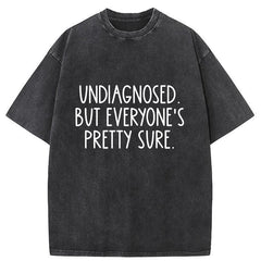 Tokyo-Tiger Self-diagnosed Illness Funny Washed T-Shirt