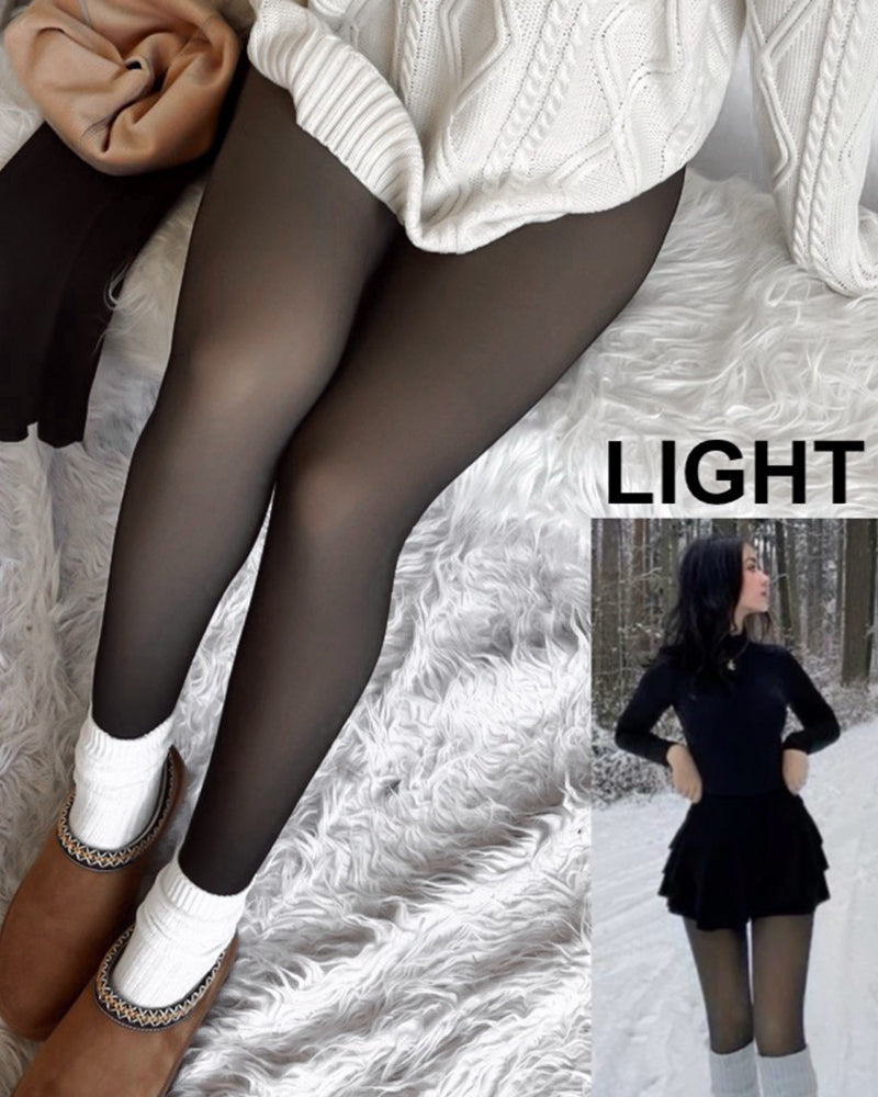 Translucent Fleece Lined Tights - view 3