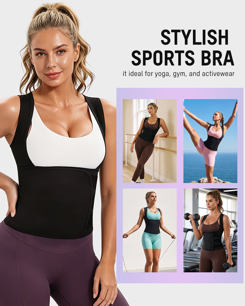 Adjustable Thermal Sweat Waist Trainer Shapewear Vest - view 5