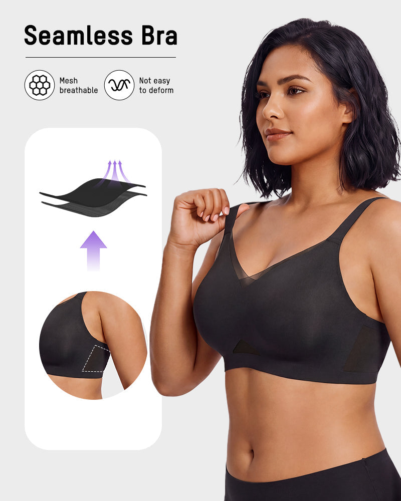 All Day Comfort Wireless Mesh Bra - view 4