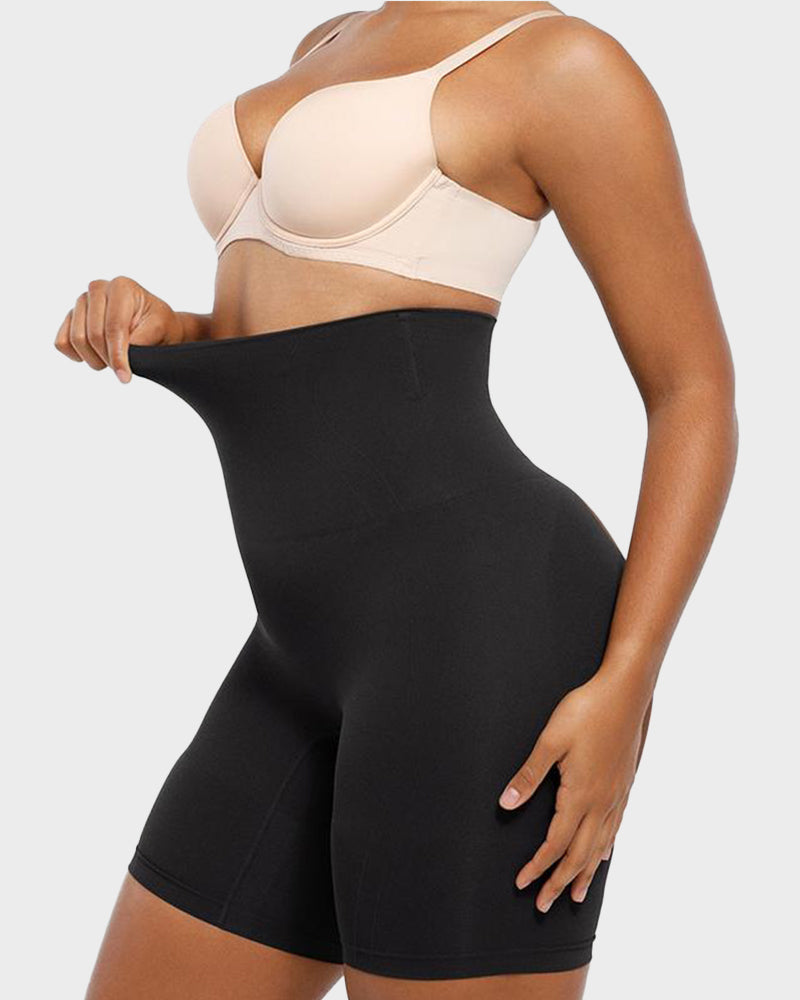 Anti-Roll High-Waist Sculpting Shorts