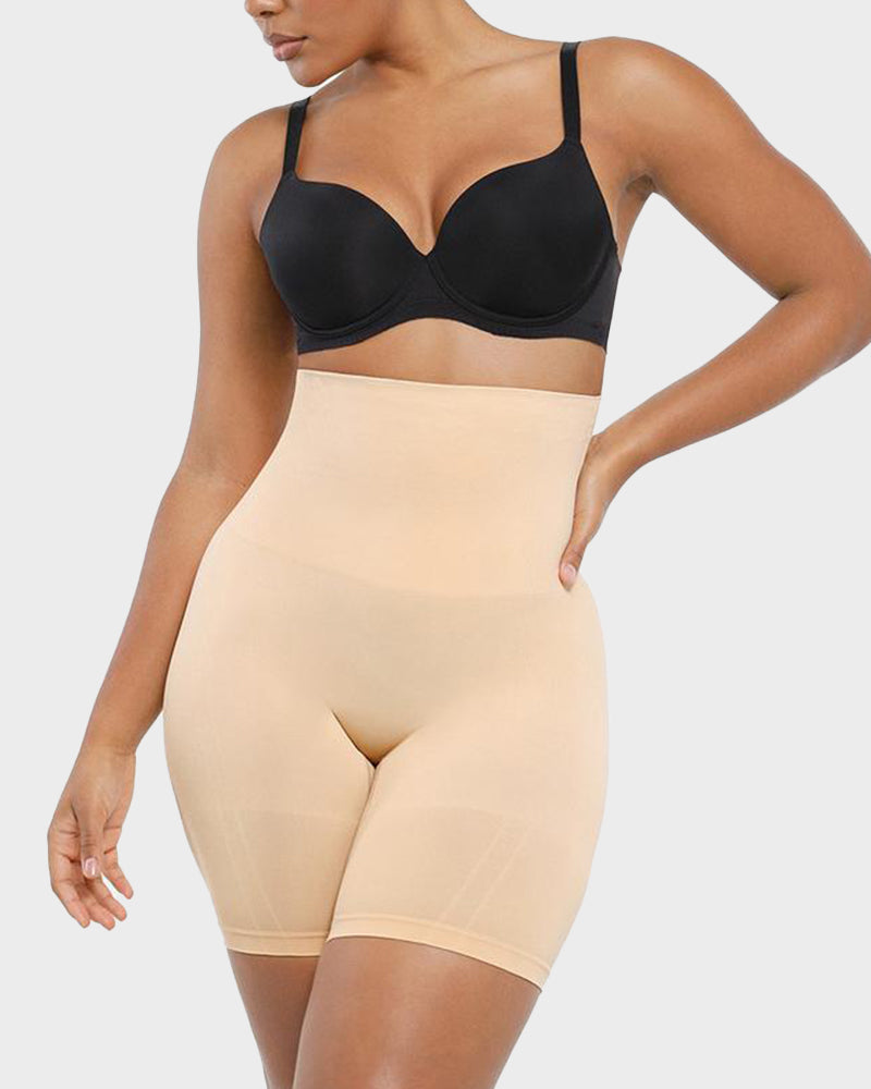 Anti-Roll High-Waist Sculpting Shorts - view 9