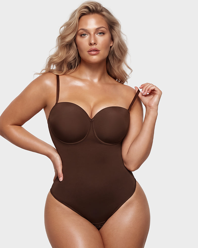 Back Lace-Up Seamless Shapewear Bodysuit - view 13