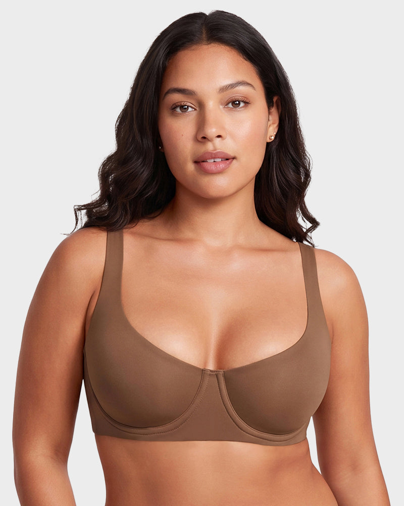 Bare-Edge™ Unlined Demi Bra with Jelly Gel - view 9