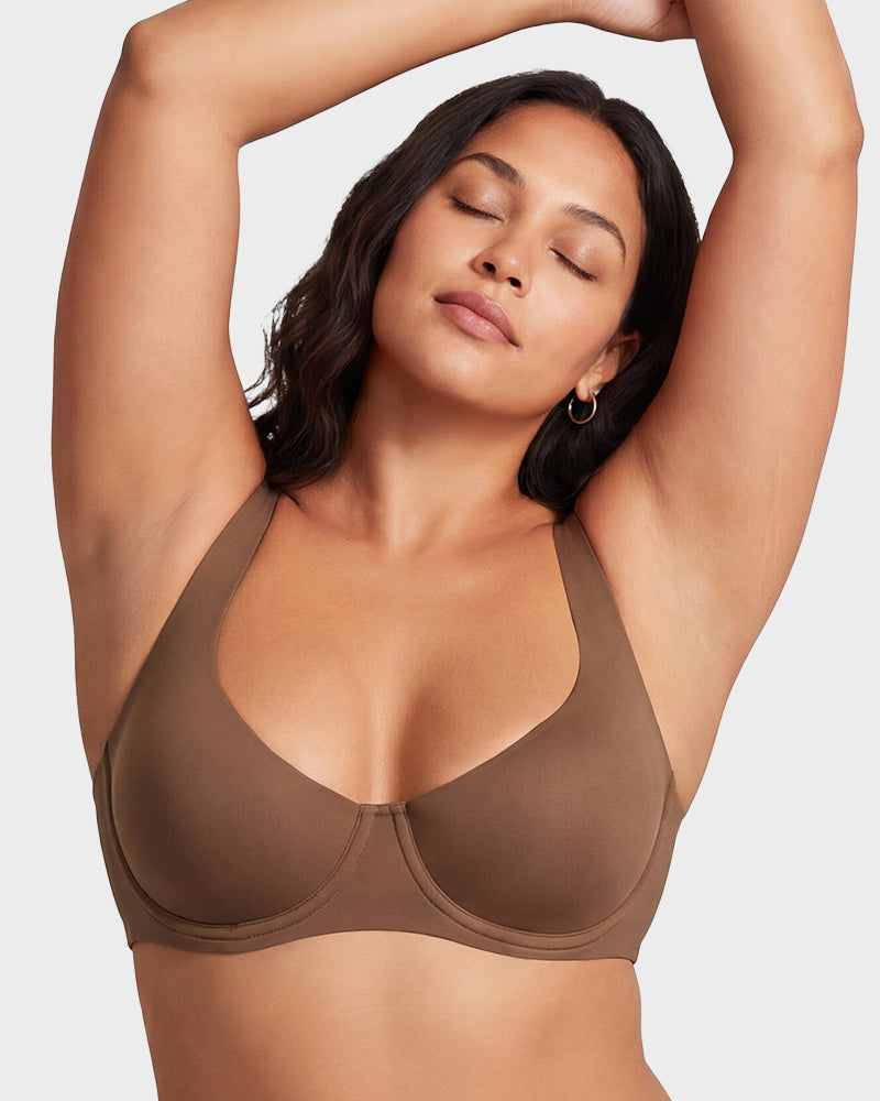 Bare-Edge™ Unlined Demi Bra with Jelly Gel - view 10