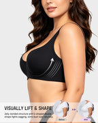 Bare-Edge™ Unlined Demi Bra with Jelly Gel - view 3