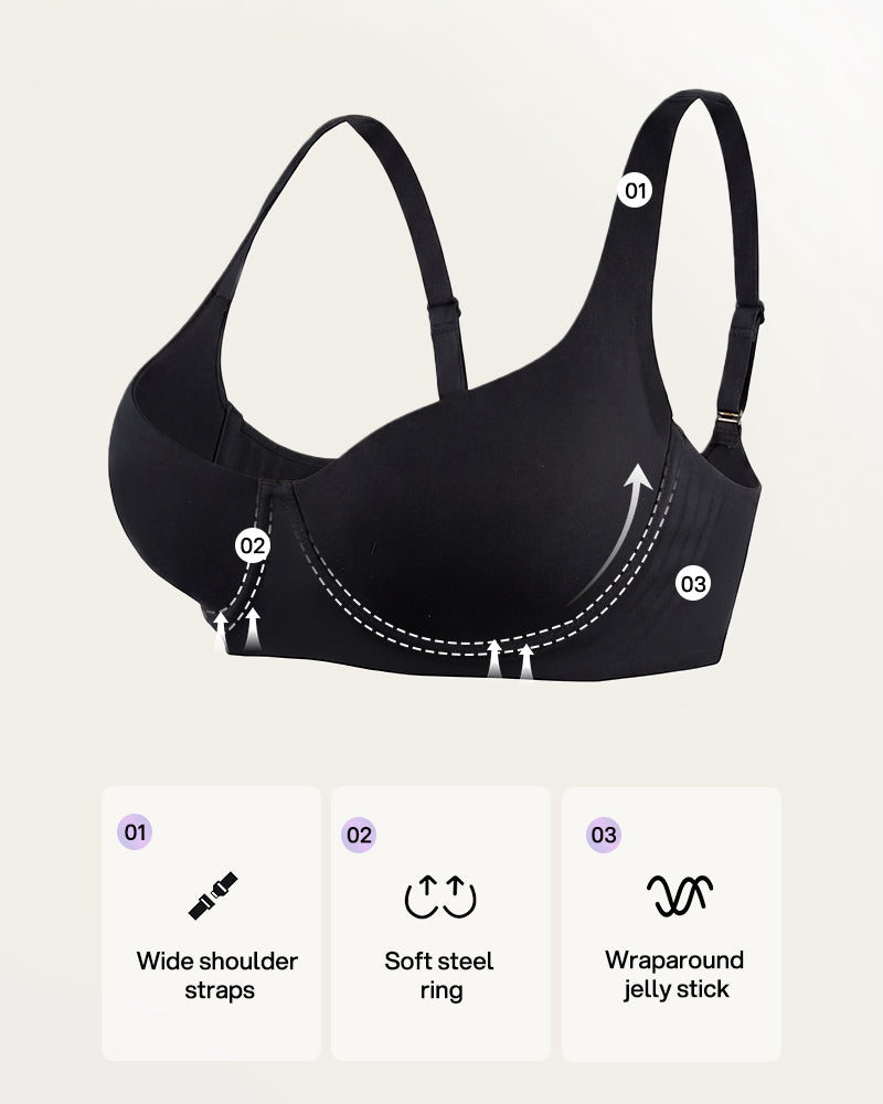 Bare-Edge™ Unlined Demi Bra with Jelly Gel - view 4
