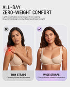 Bare-Edge™ Unlined Demi Bra with Jelly Gel - view 6