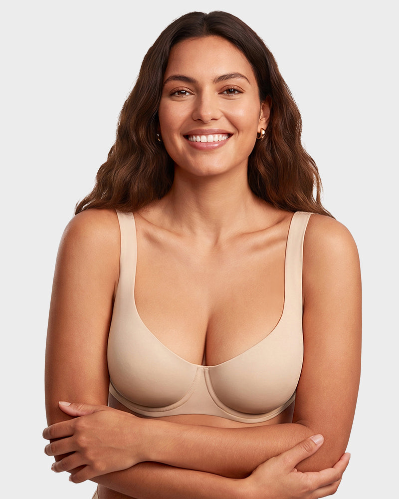 Bare-Edge™ Unlined Demi Bra with Jelly Gel - view 14