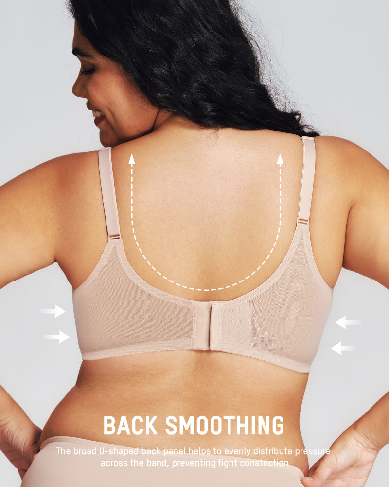 Breathable Mesh Minimizer Support Bra - view 4