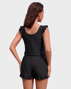 Built-in Bra Swim Romper - view 22