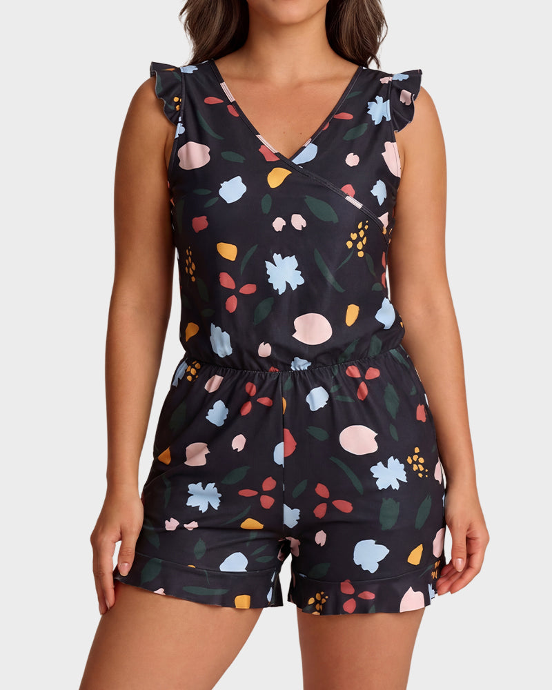 Built-in Bra Swim Romper - view 33