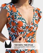 Built-in Bra Swim Romper - view 2
