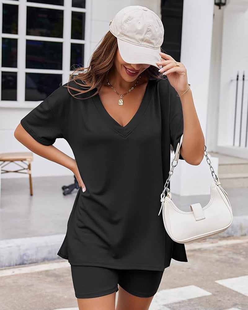 Casual Vibe Comfy Oversized 2-Piece Lounge Set - view 4