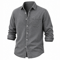 Washed Denim Cotton Casual Shirt