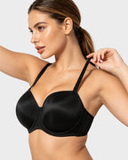 Comfort Push Up Unlined Bra with Removable Straps - view 8