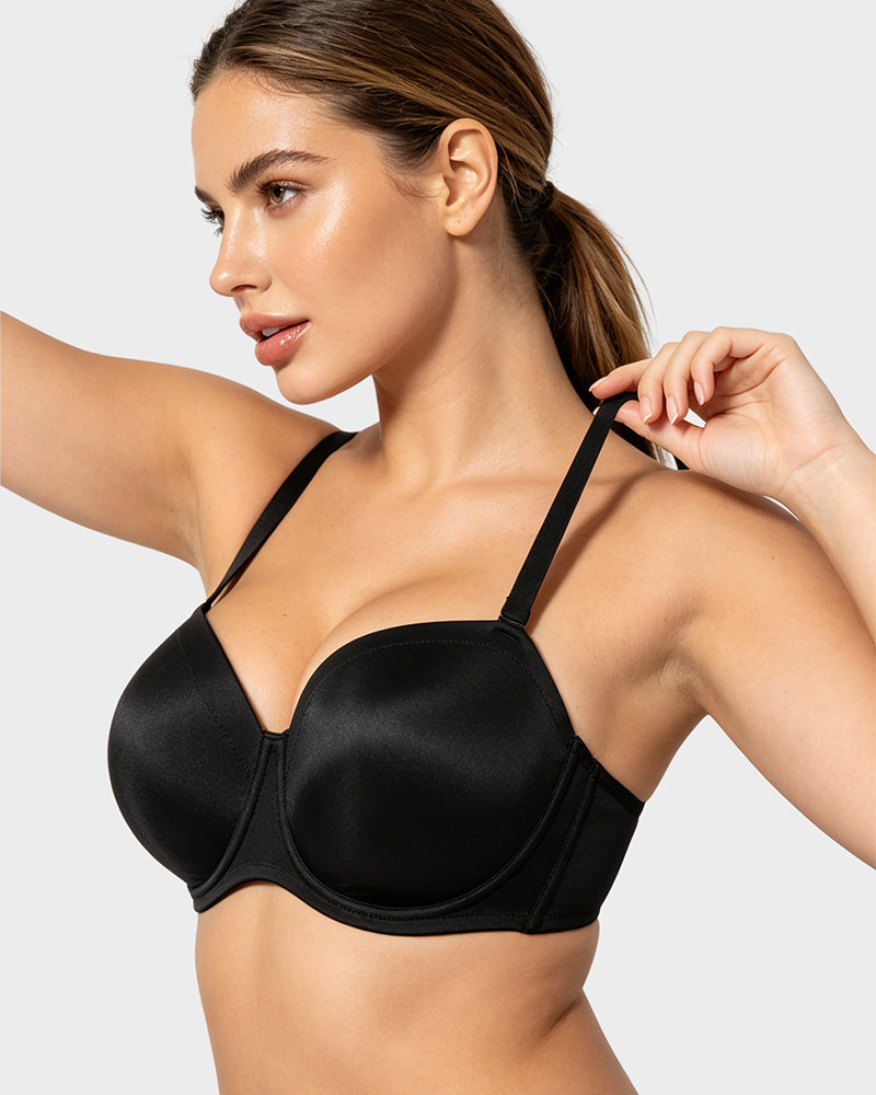 Comfort Push Up Unlined Bra with Removable Straps - view 8