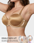Comfort Push Up Unlined Bra with Removable Straps - view 3