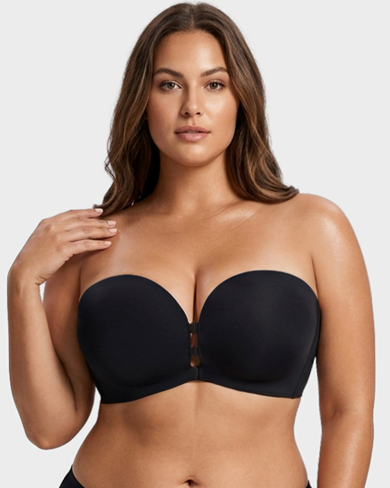 Convertible Strapless Front-Closure Push-Up Bra - view 2