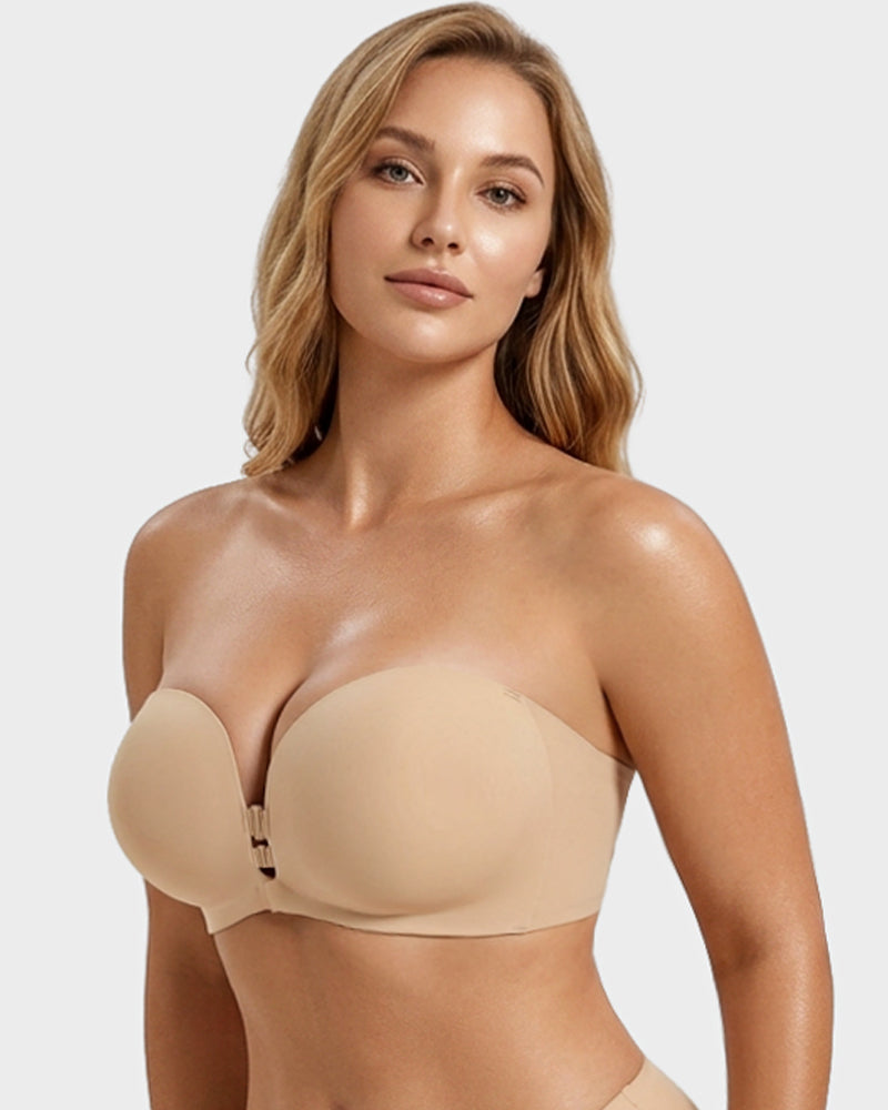 Convertible Strapless Front-Closure Push-Up Bra - view 15