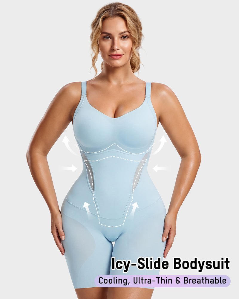 Cooling Seamless Tummy Control Bodysuit - view 2