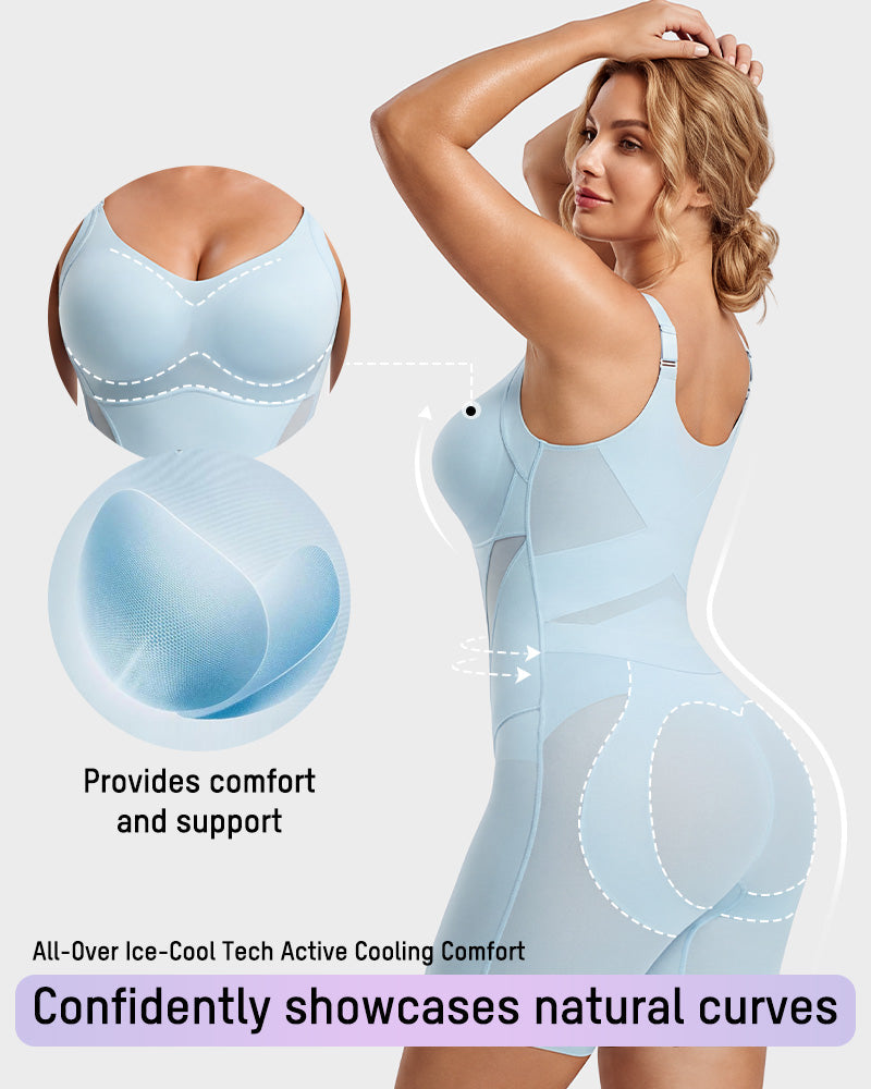 Cooling Seamless Tummy Control Bodysuit - view 4