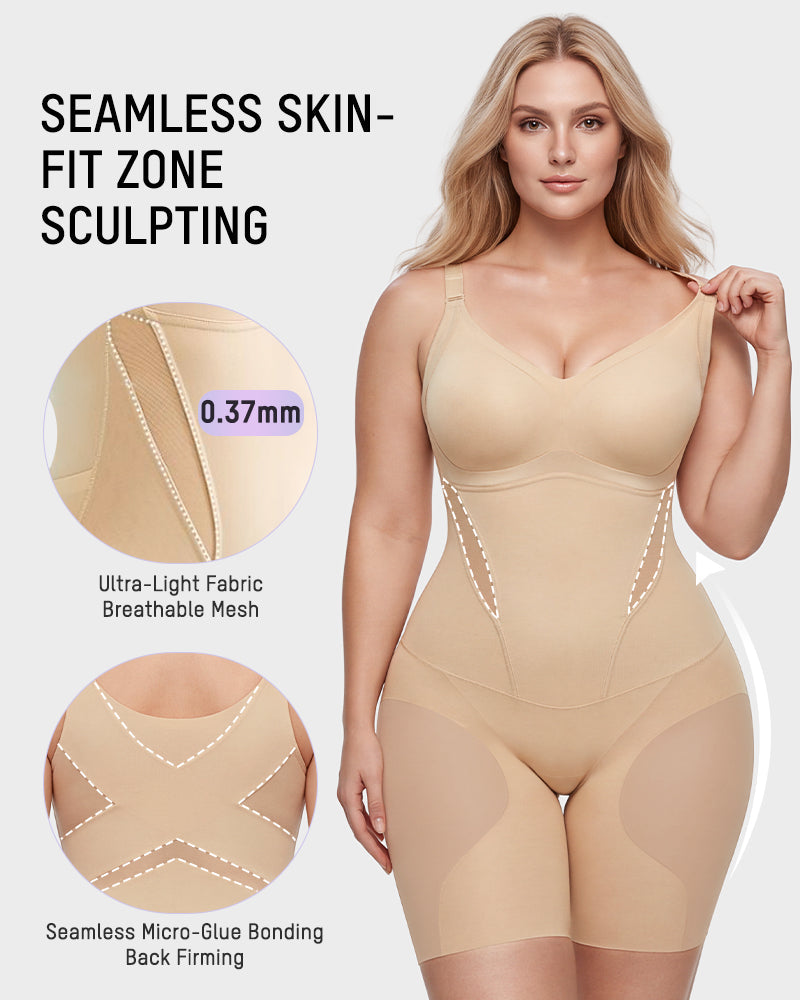 Cooling Seamless Tummy Control Bodysuit - view 5
