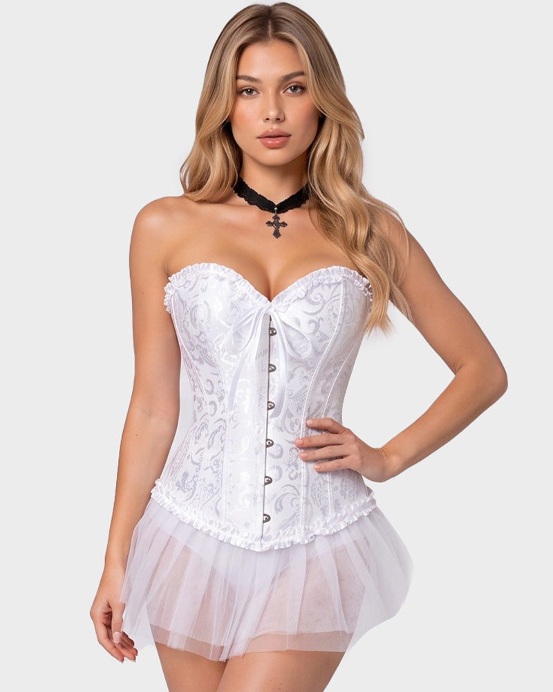 Corset Tops Lace Waist Push Up Shapewear - view 23