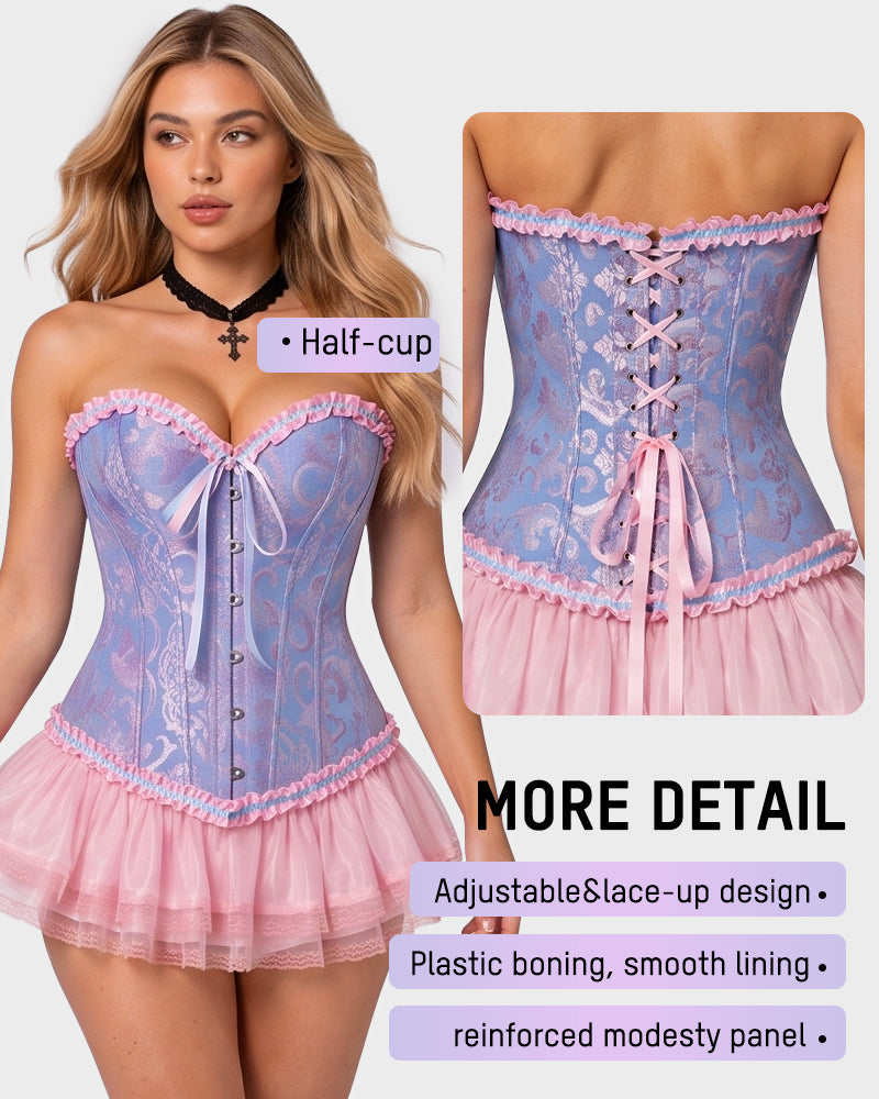 Corset Tops Lace Waist Push Up Shapewear - view 5