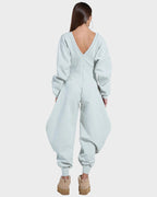 Cozy Deep V Sweatshirt Jumpsuit - view 2