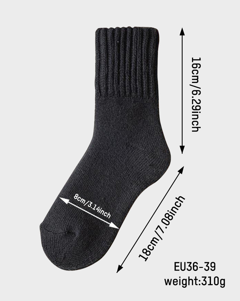 Cozy Ribbed Fleece Lined Crew Socks - view 2
