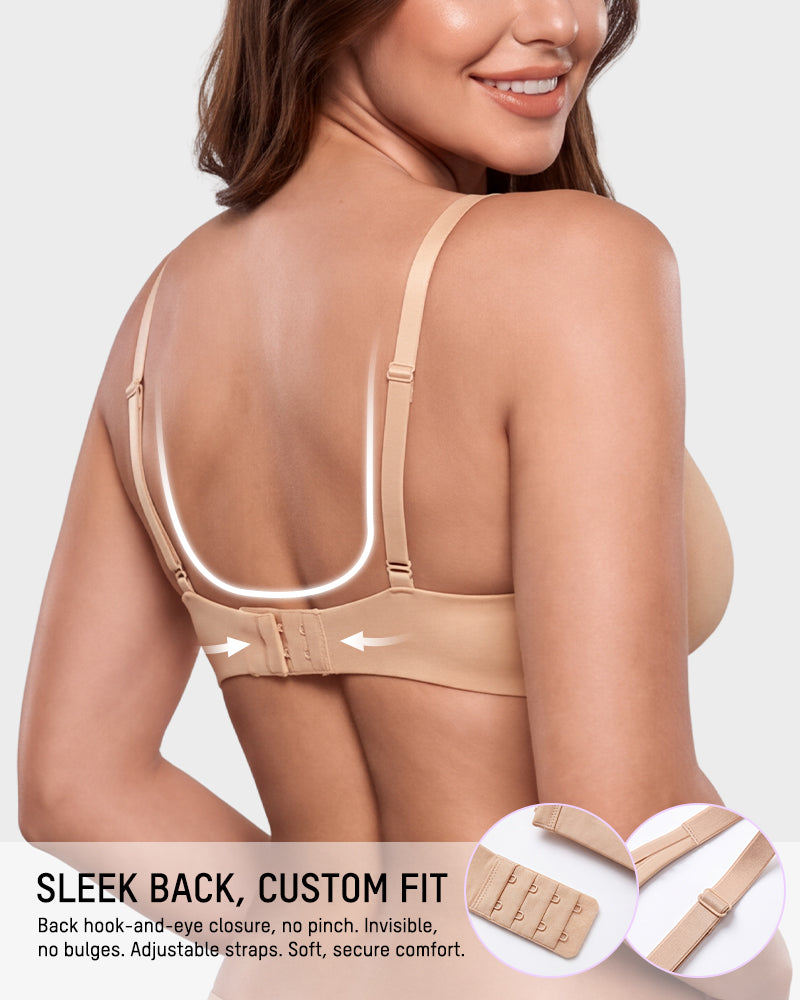 Deep-Plunge Unlined Underwire Bra - view 6