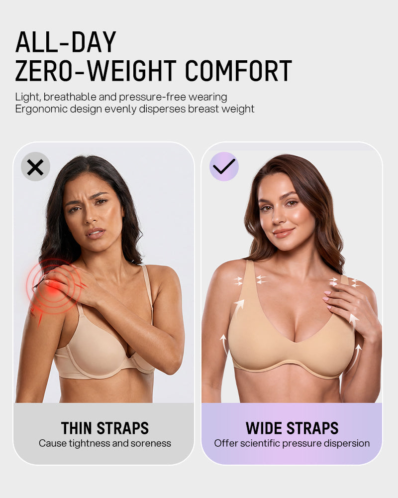 Deep-Plunge Unlined Underwire Bra - view 7