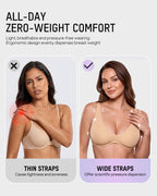 Deep-Plunge Unlined Underwire Bra - view 7