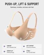 Deep-Plunge Unlined Underwire Bra - view 8