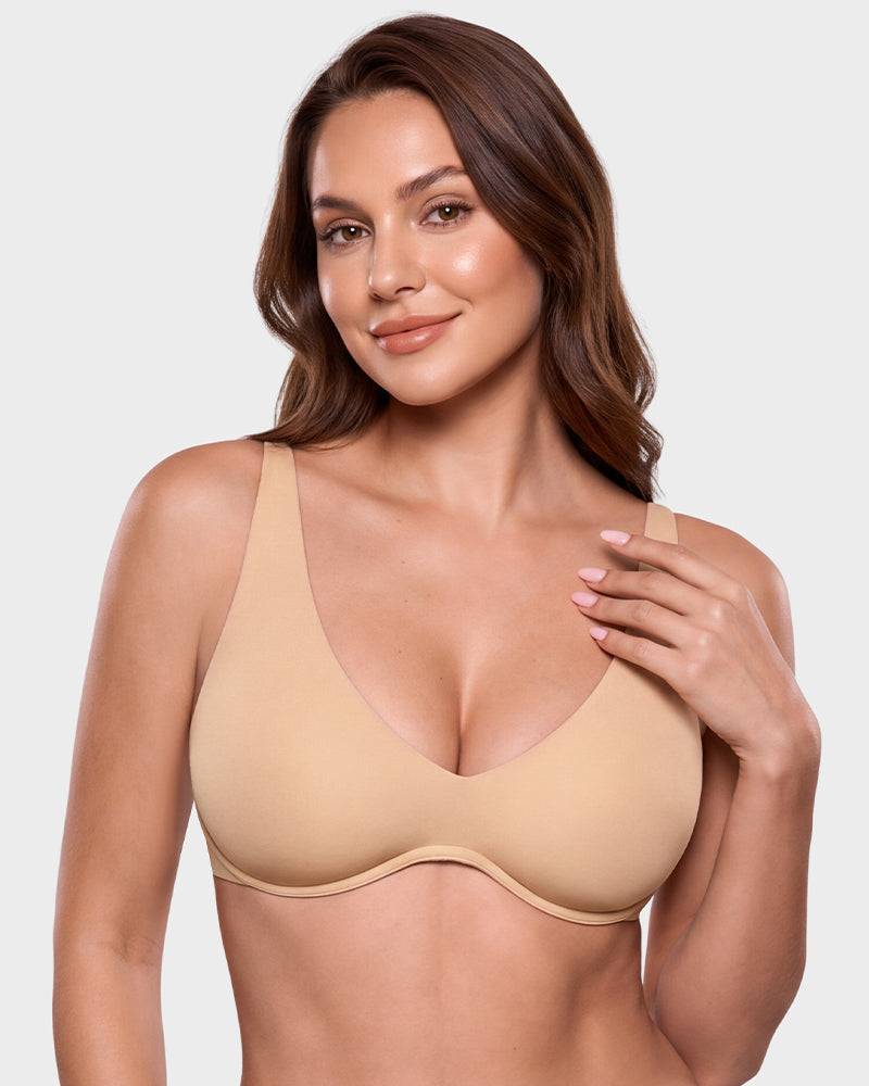Deep-Plunge Unlined Underwire Bra - view 13