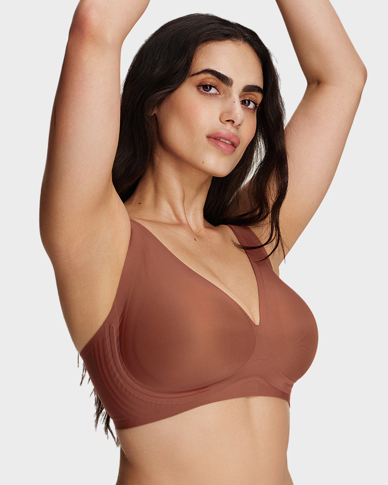 AirEase™ Supportive Wireless Deep-V Bra - view 17