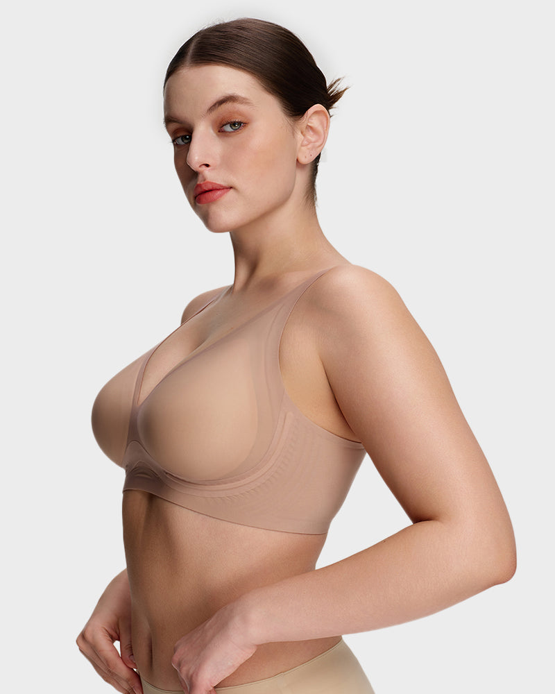 AirEase™ Supportive Wireless Deep-V Bra - view 8