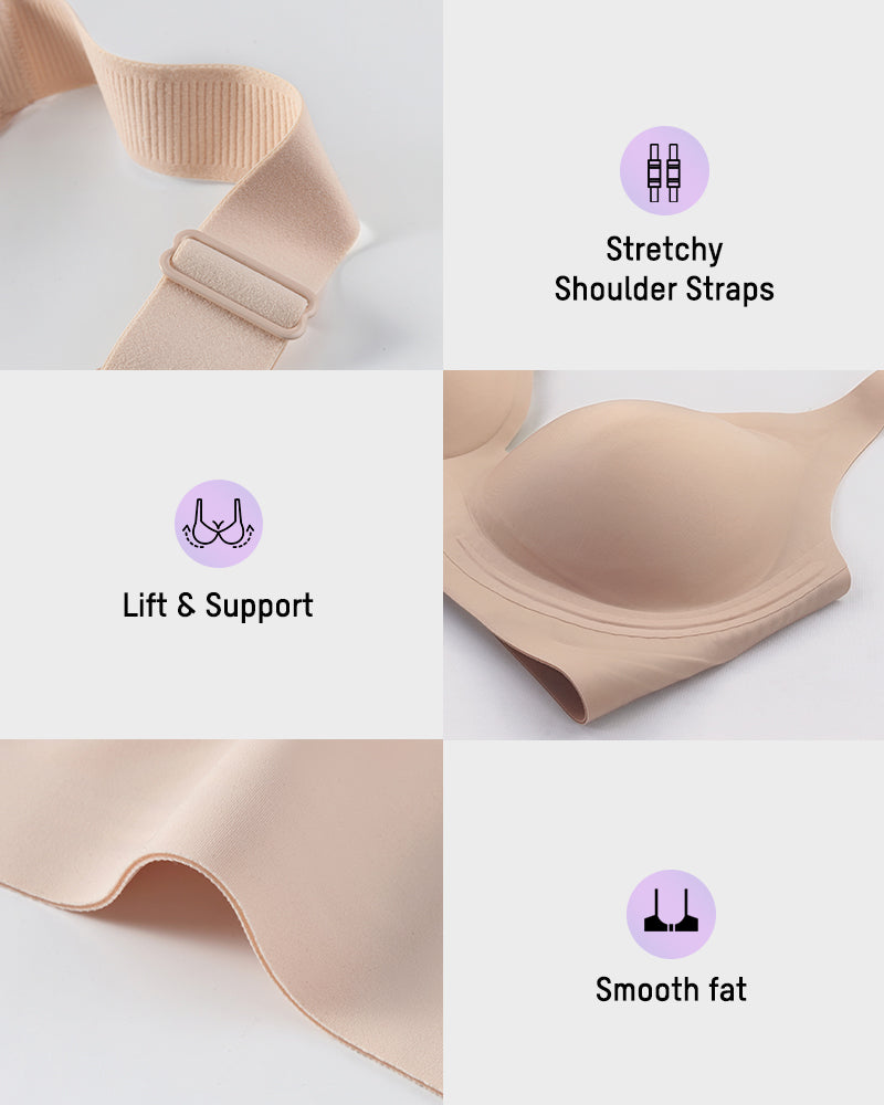 AirEase™ Supportive Wireless Deep-V Bra - view 6