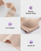 AirEase™ Supportive Wireless Deep-V Bra - view 6