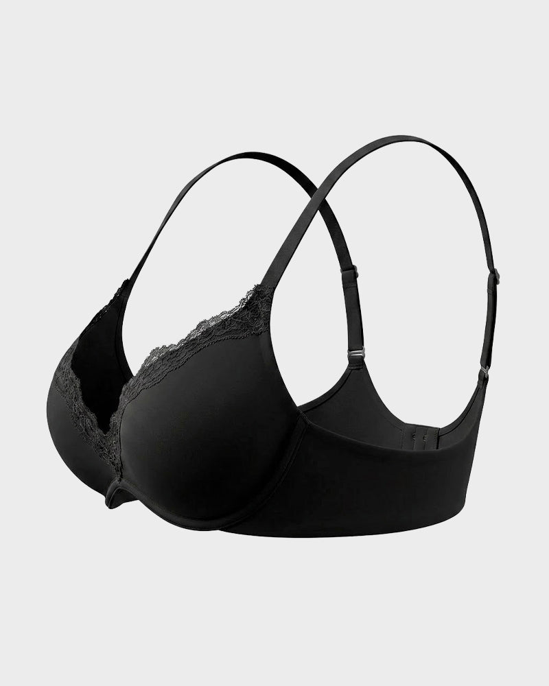 Deep V Lace Push-Up Bra - view 21
